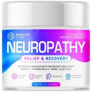 GENIUS Neuropathy Nerve Relief & Recovery Cream w/ Arnica & Vitamin B6 2 oz  NIB